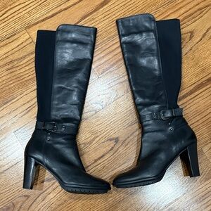 Aquatalia Black Heeled Boots